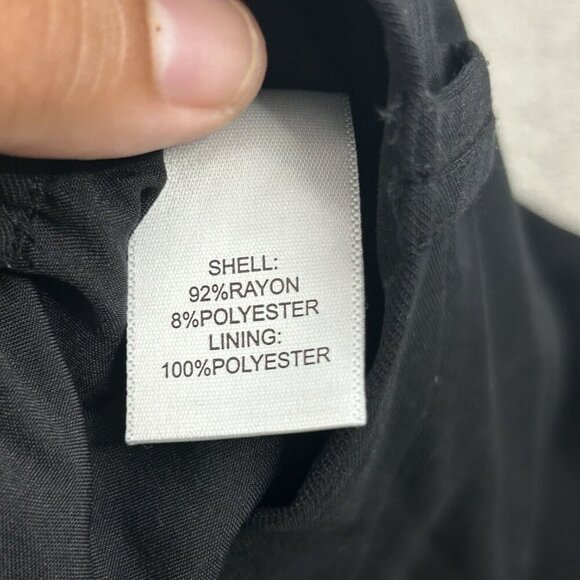 Christian Lacroix Pants Women Small Black Trouser Wide Leg High-Rise Rayon Blend - Picture 12 of 14